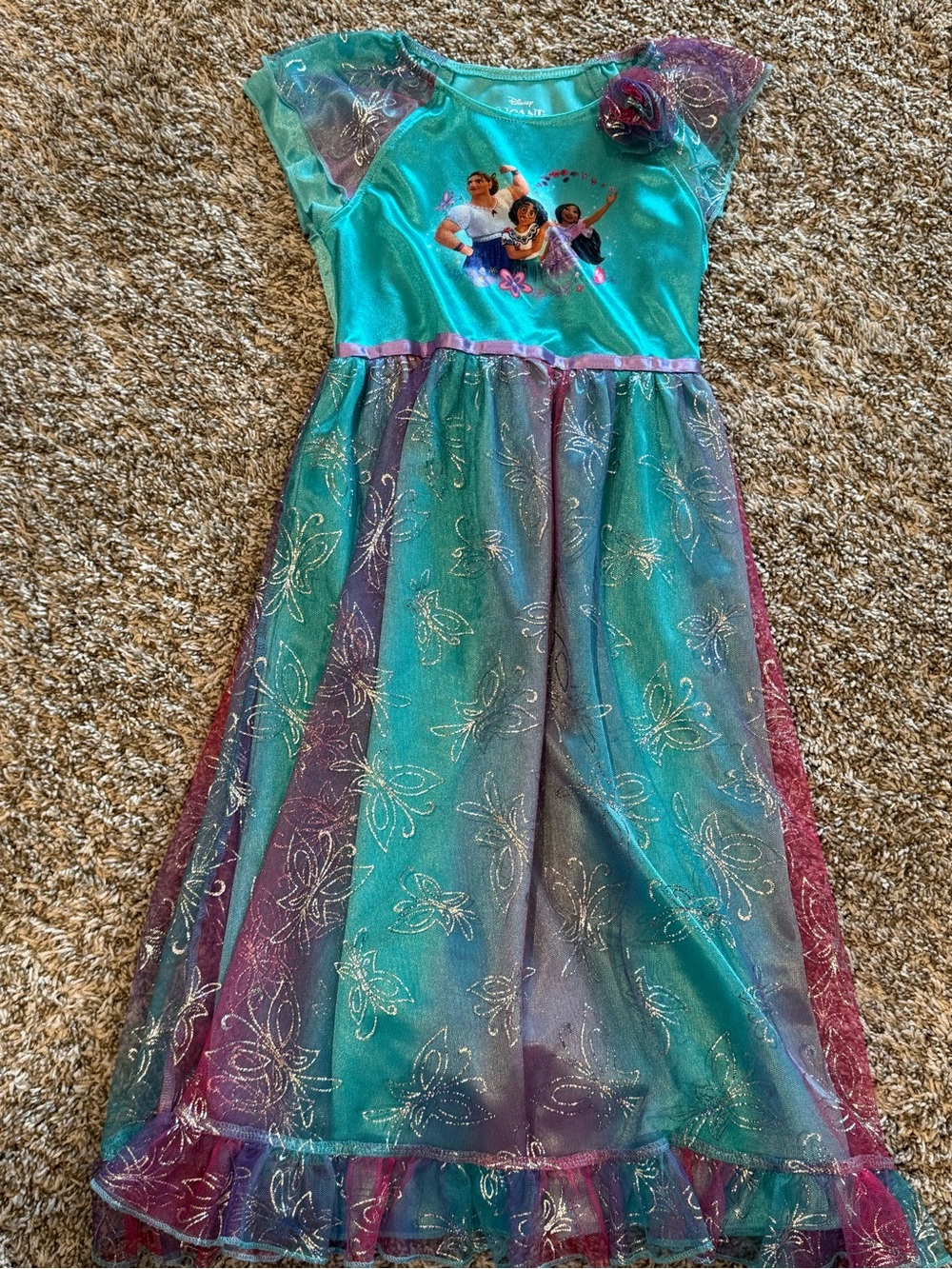 Disney Teal & Purple Girls' Moana-Themed Costume Dress